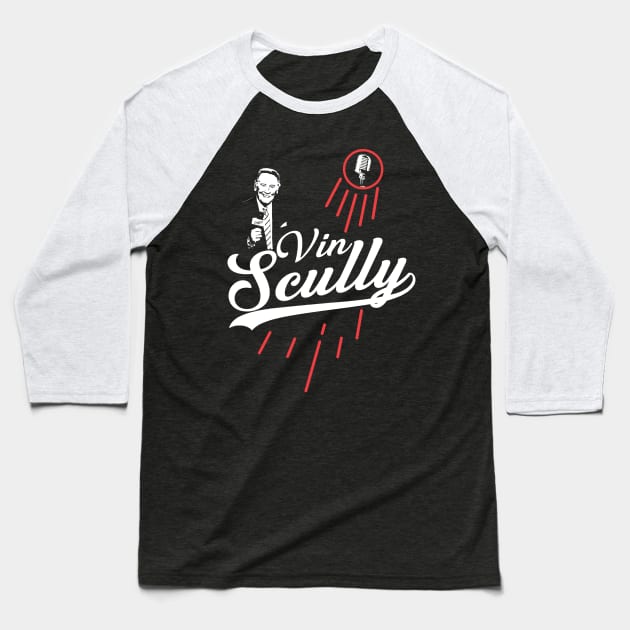 Vin Scully Baseball T-Shirt by LMW Art